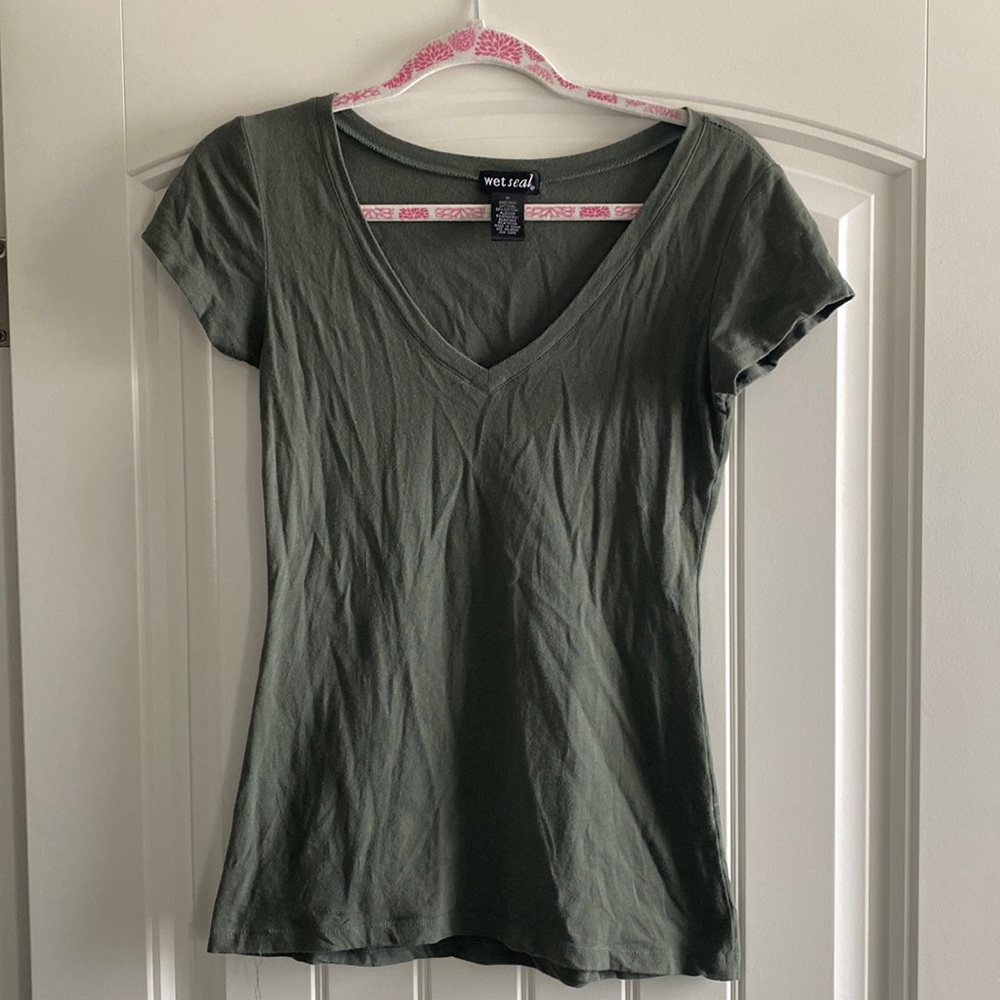 Dark green shirt